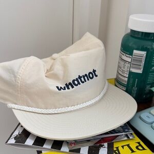 Cream Cap with Rope Detail